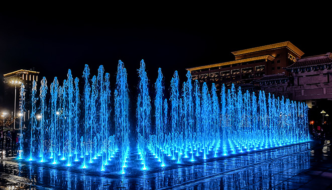 寶雞軒苑盛世廣場(chǎng)旱式音樂(lè)噴泉工程