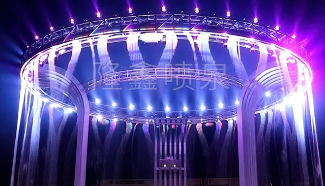 金堂3D水幕舞臺(tái)空中水舞秀工程