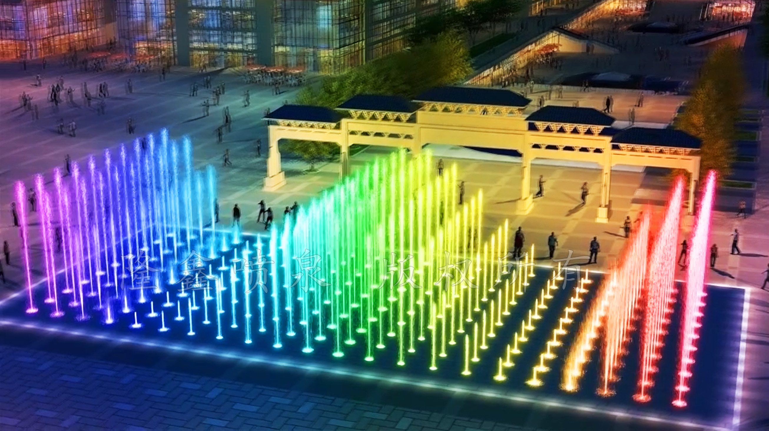 隆鑫噴泉-旱式音樂(lè)噴泉原創(chuàng)設(shè)計(jì)參考