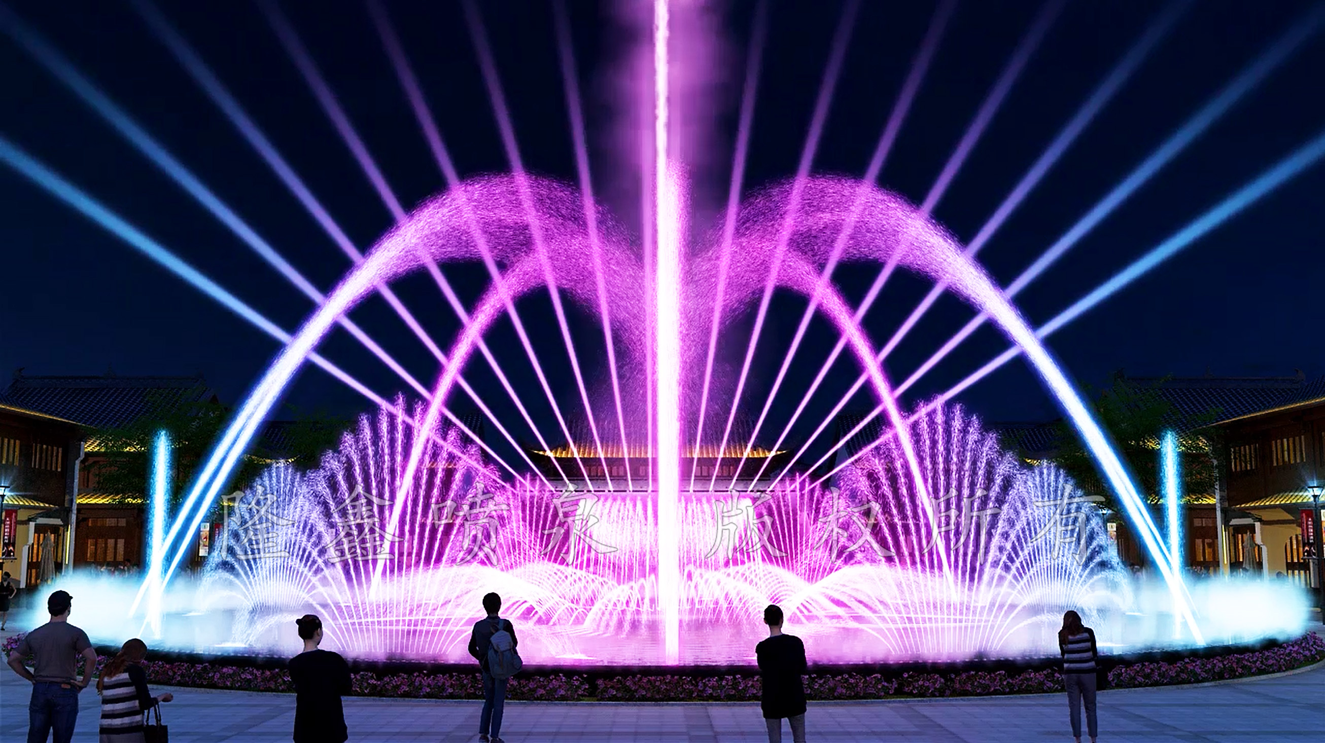 隆鑫噴泉-水池音樂(lè)噴泉原創(chuàng)設(shè)計(jì)參考