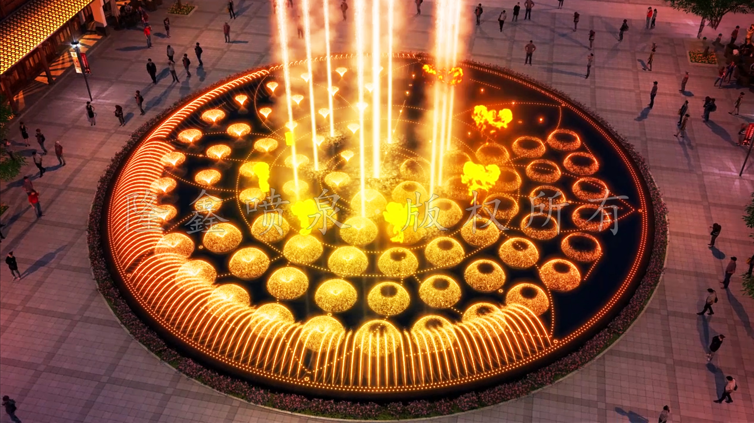 隆鑫噴泉-水池音樂(lè)噴泉原創(chuàng)設(shè)計(jì)參考